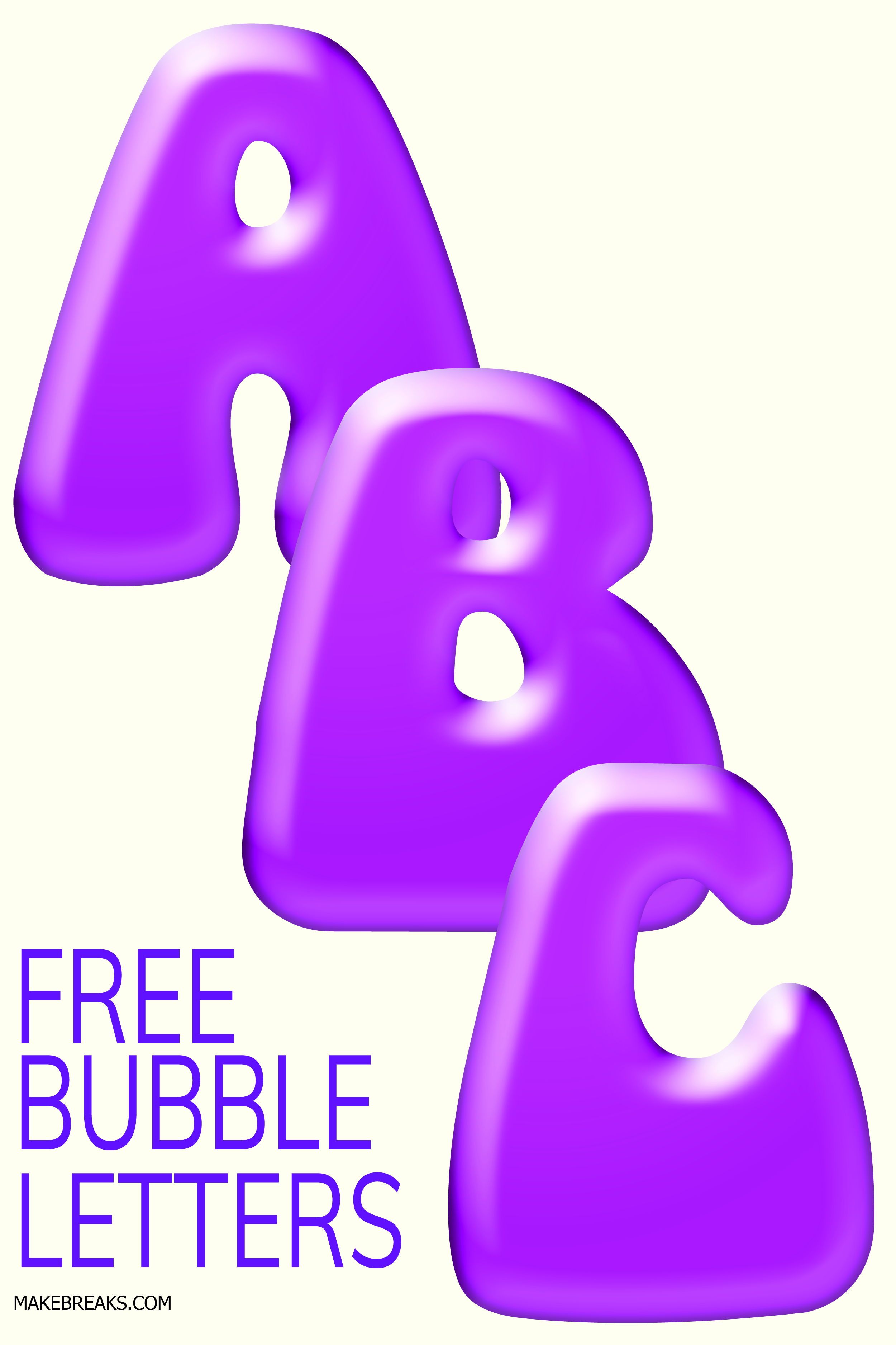 Bubble Letters To Print - Worksheet24