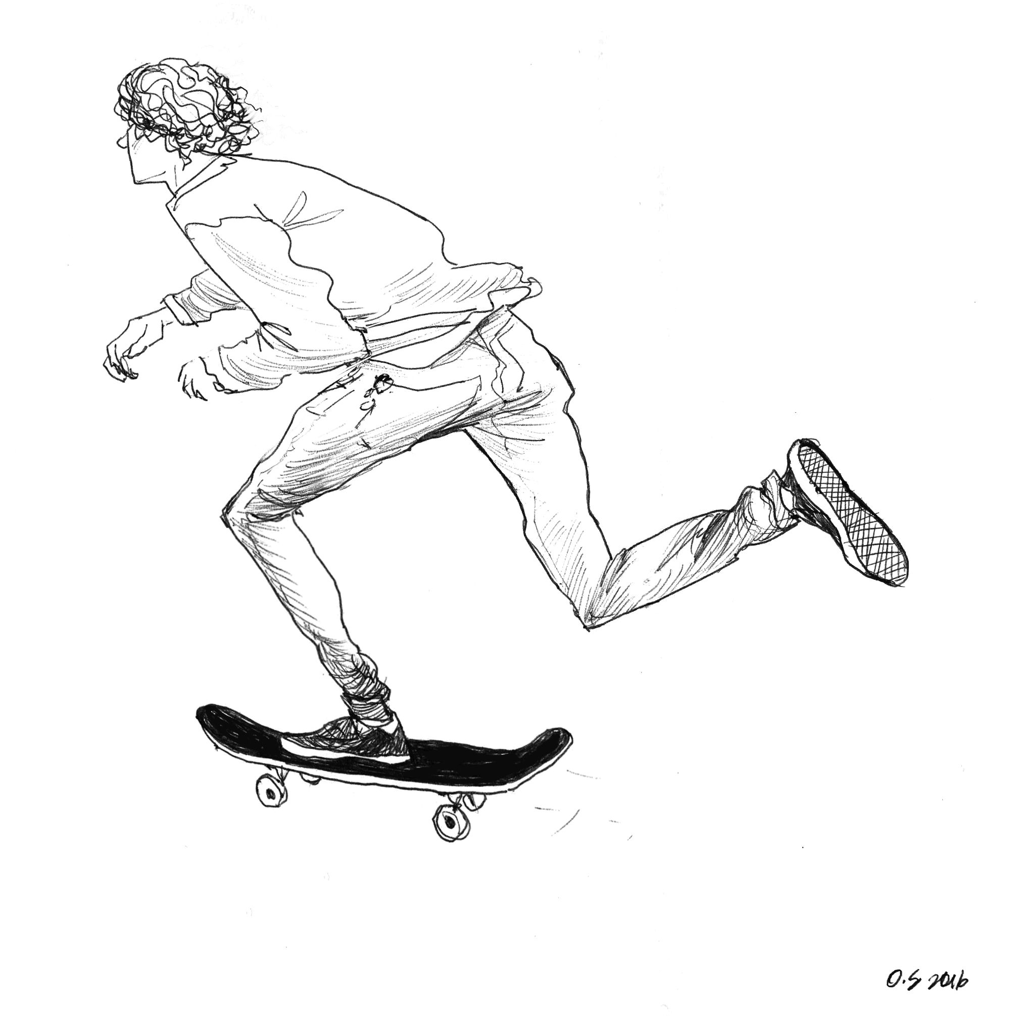 Descubrir 101+ imagen dibujos de patinetas a lapiz - Thptletrongtan.edu.vn