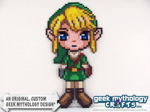 Link Legend of Zelda Twilight Princess Nintendo Perler Bead Sprite ...