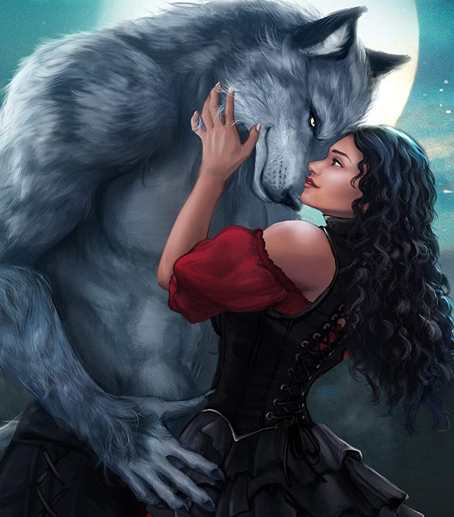 werewolf and human couple | Werewolf art, Wolves and women, Fantasy ...