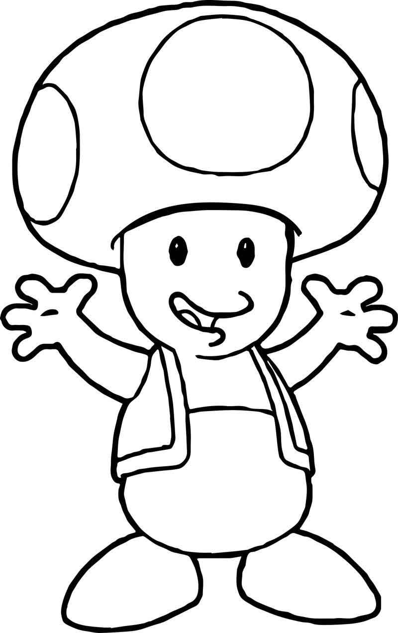 Nintendo Super Mario Toad Coloring Page Super Coloring Pages Super Mario Coloring Pages Coloring Pages