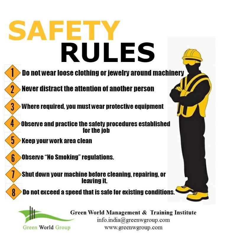 Safety rules in work place Workplace Safety Slogans, Workplace Safety ...