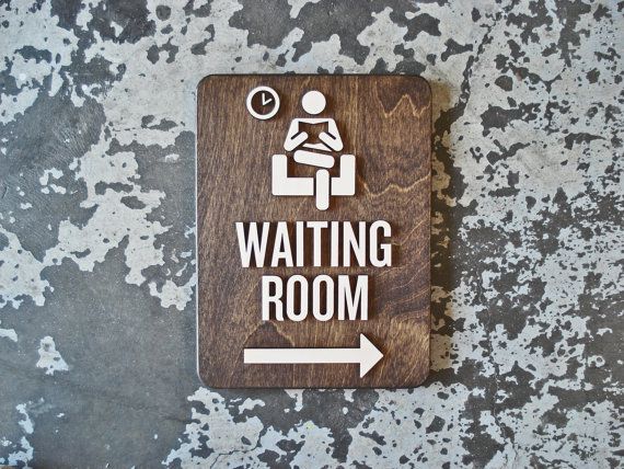 Waiting Room Doctor Office Sign Directional Arrows 9 - Etsy ...