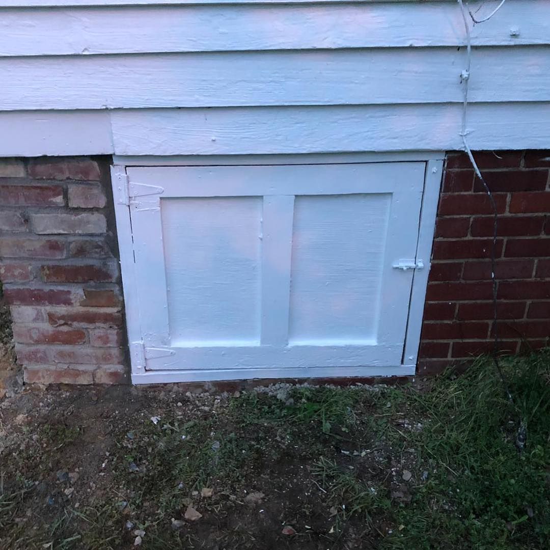 Door to crawl space Crawl space door, Old farmhouse, Crawl space