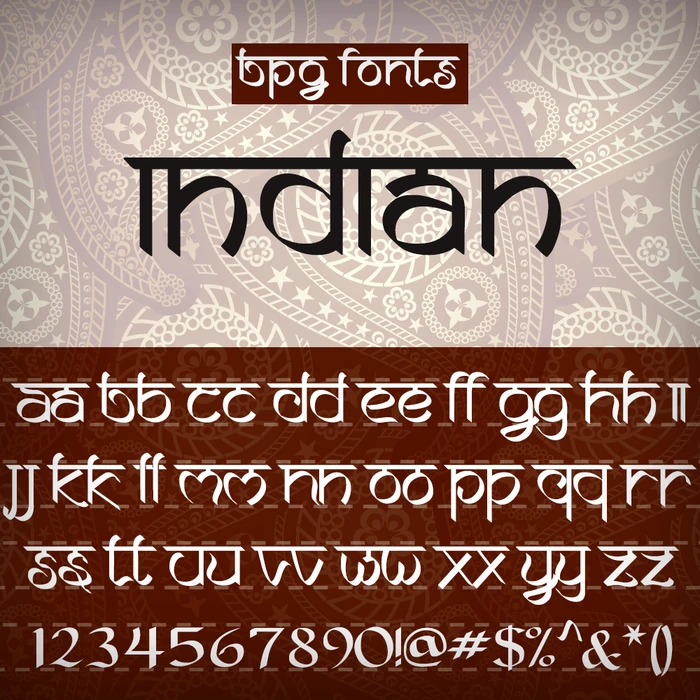 BPG Indian Font — Penguin Graphics | Indian font, English calligraphy ...