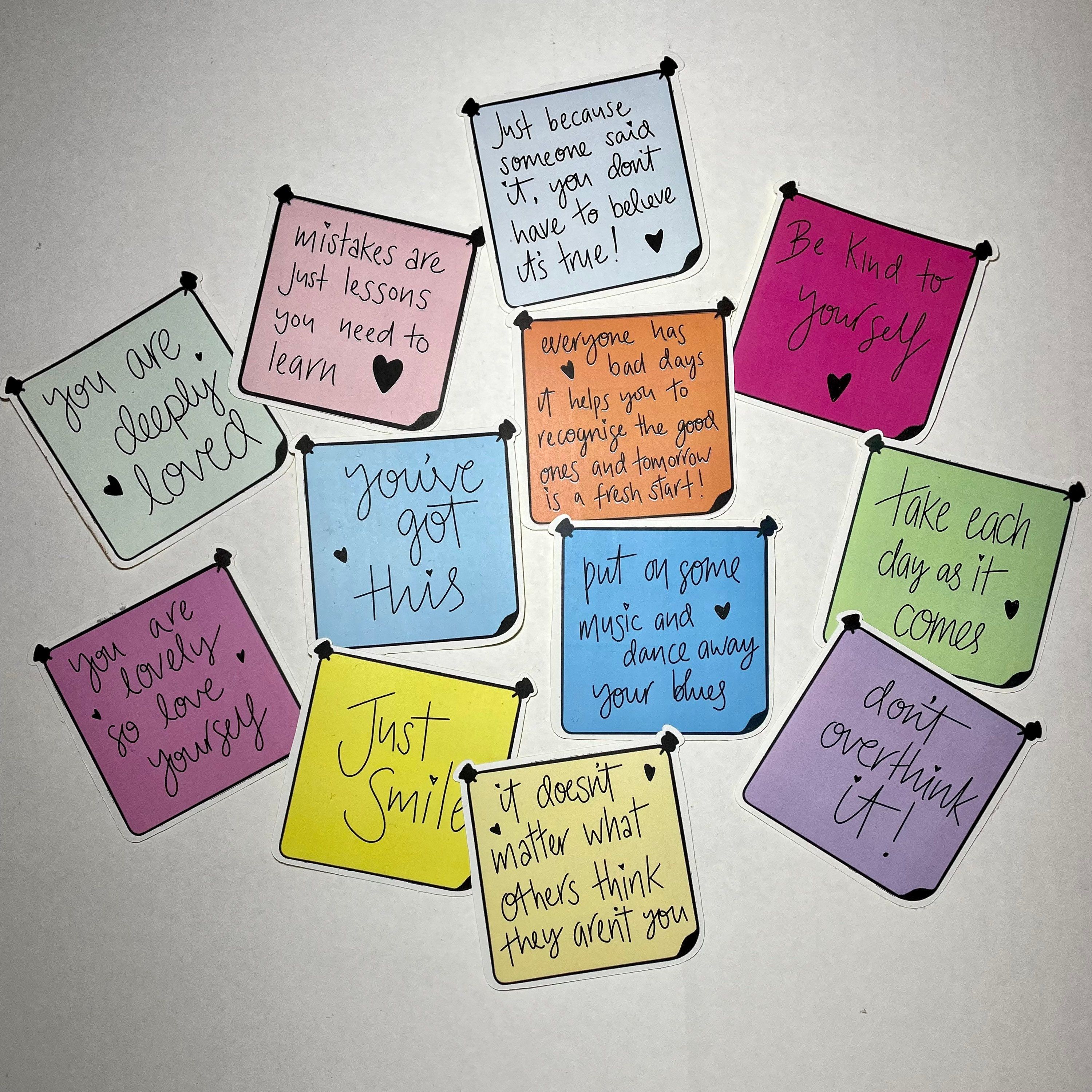 Positive Post It Note Stickers Mental Health Stickers Little - Etsy UK ...