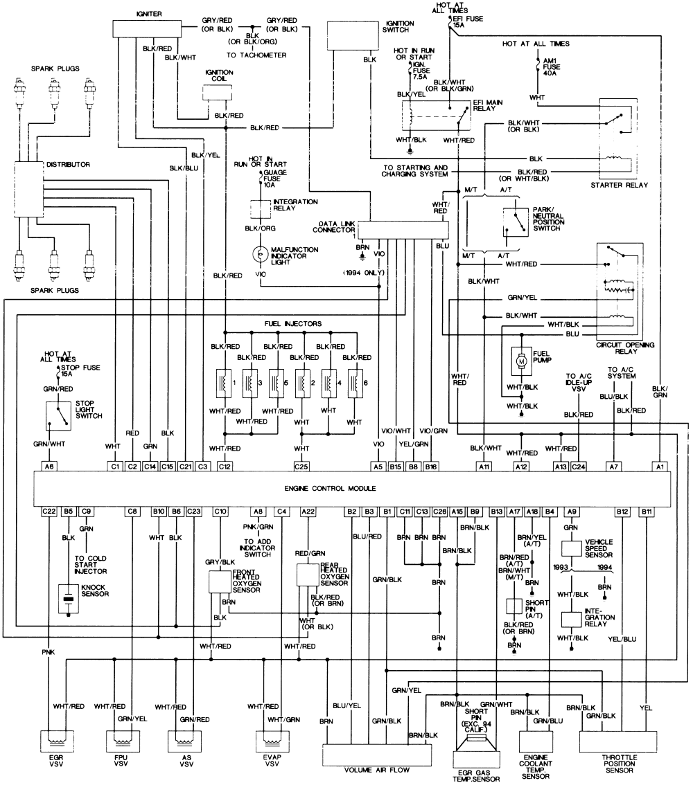 Toyota Car Wiring Diagrams