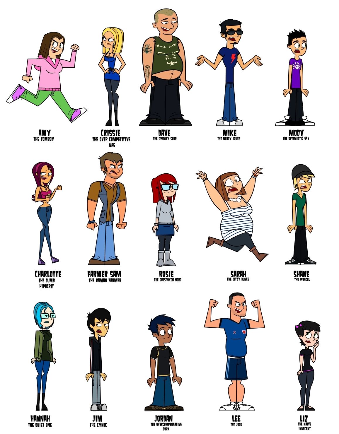 Total Drama Characters And Names