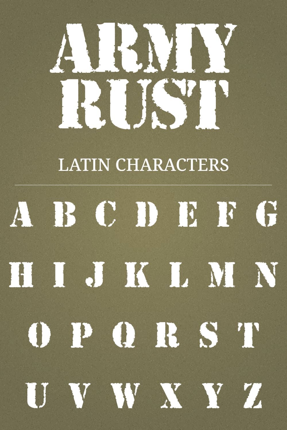 Army rust free army font – Artofit