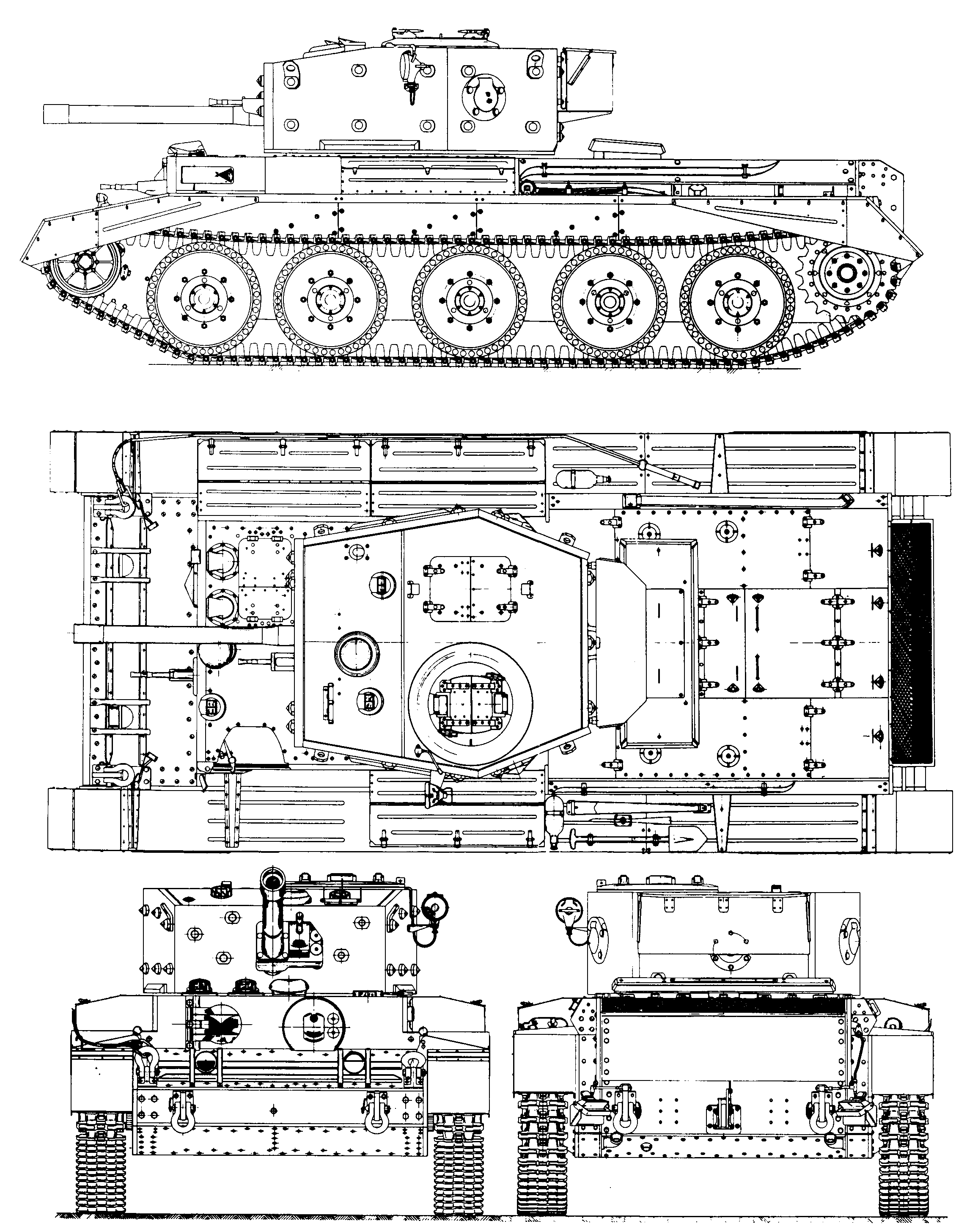 a drawing of a tank and its parts image.