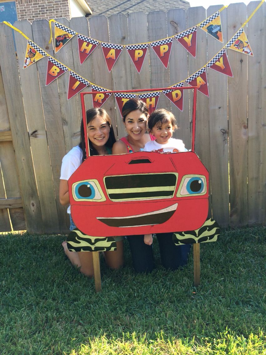 Blaze and the monster machines party frame | Monster trucks birthday ...