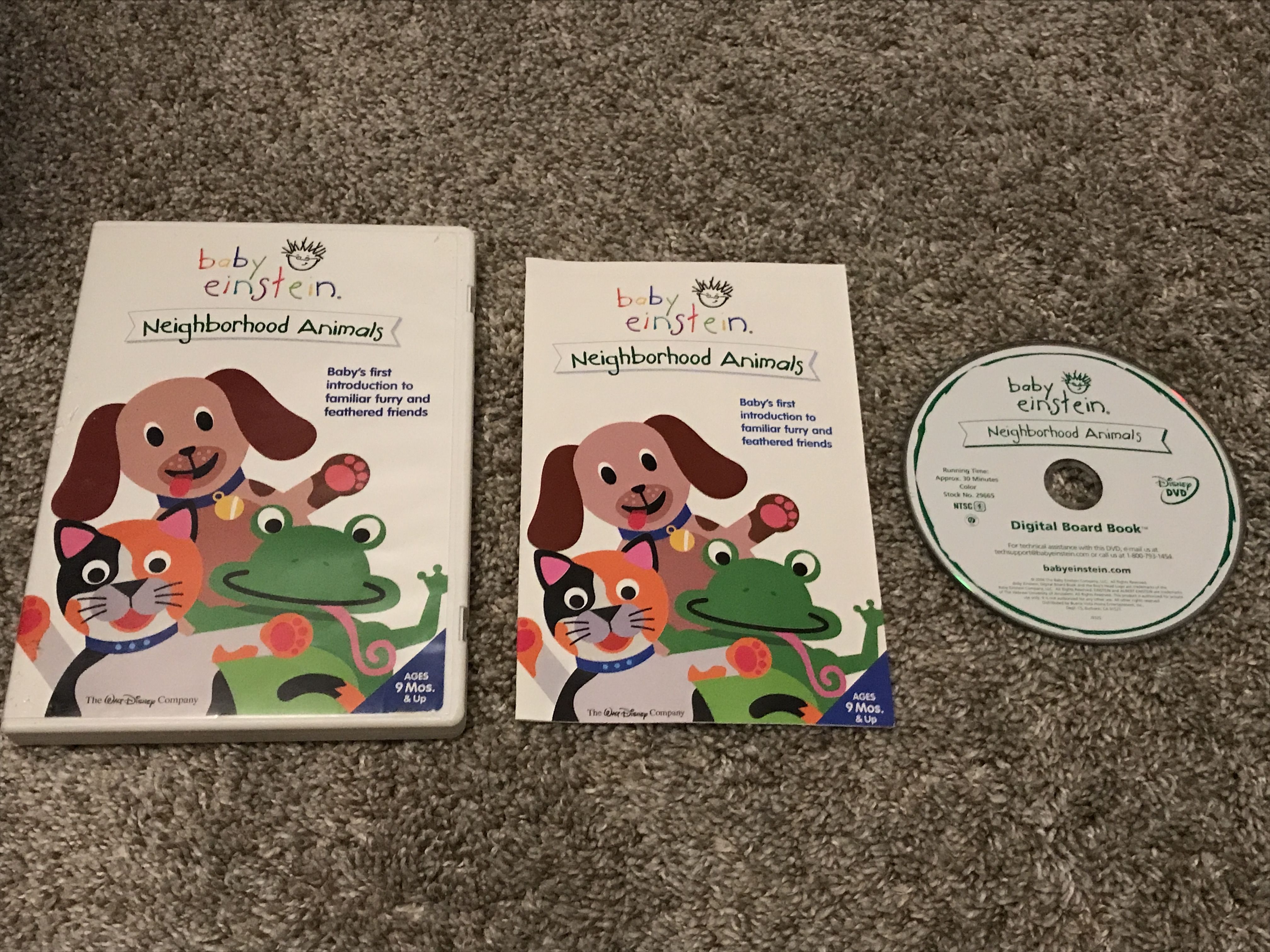 Neighborhood Animals 2004 DVD Einstein Toys, Digital Board, Board Books ...