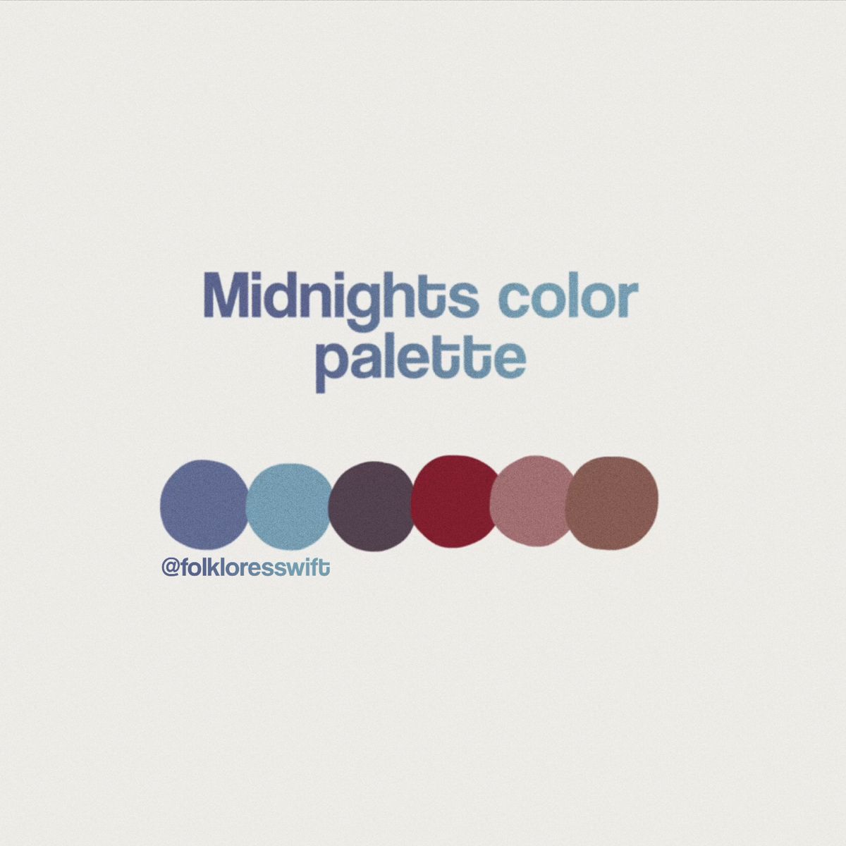 Midnights color palette