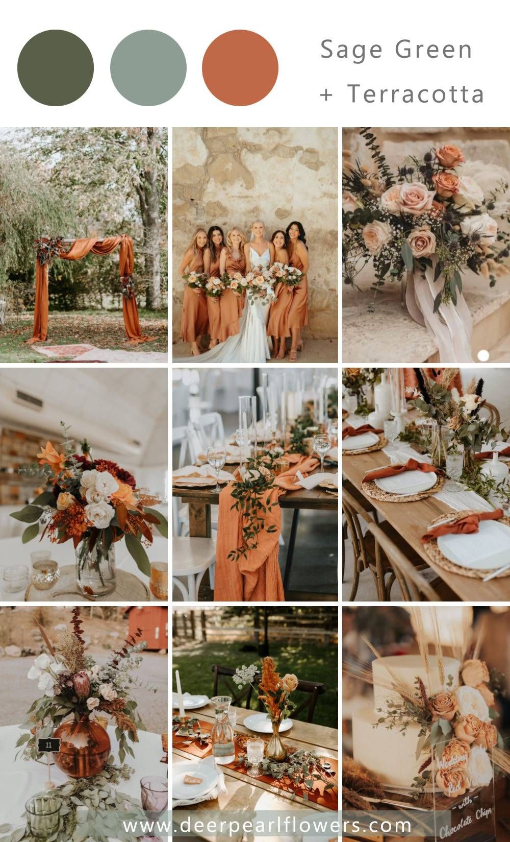 Terracotta Wedding Ideas: 10 Color Palettes & Tips 2024 | Fall wedding ...