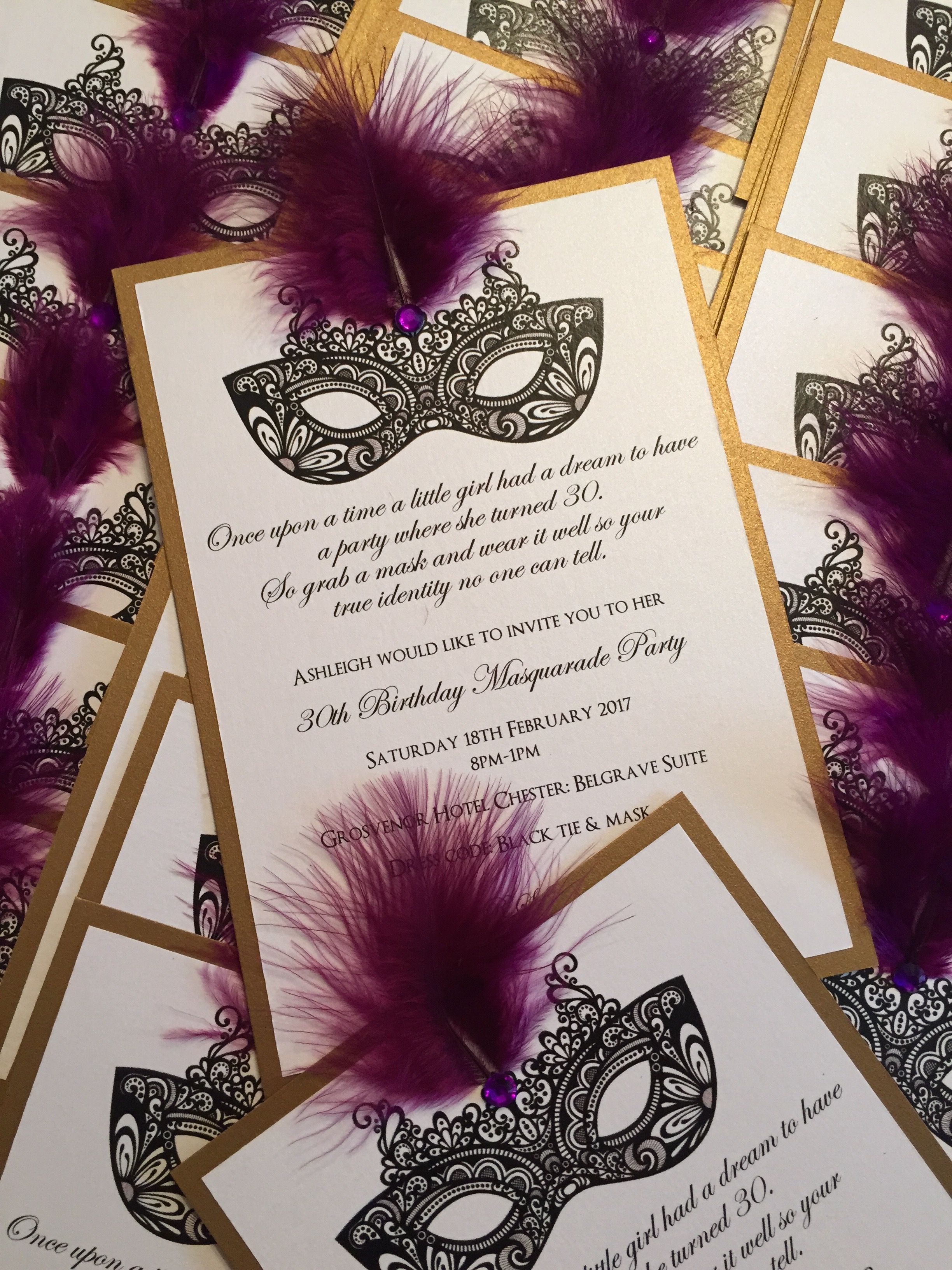 Pin by Steph Freas on V day | Masquerade invitations, Masquerade ball ...