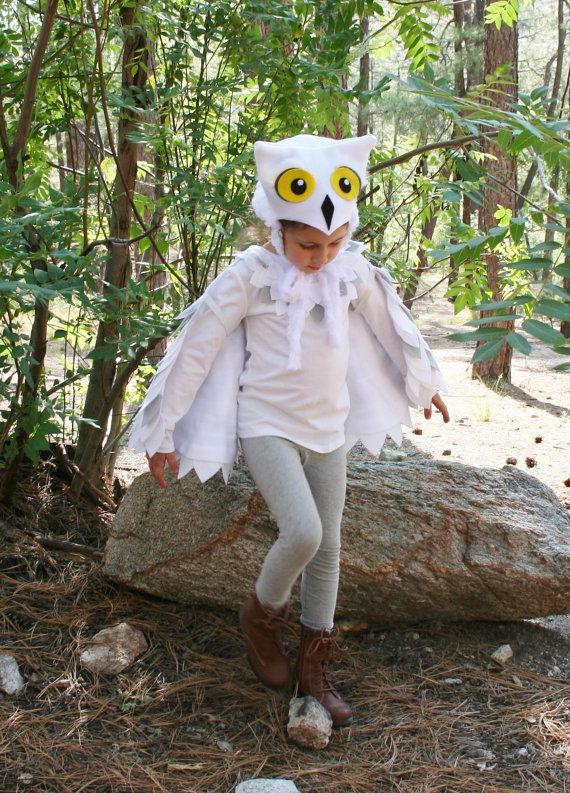 Owl Costume Sizes 2T Size 8 in White & Grey Snowy by SavageSeeds, $84. ...