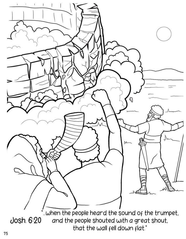 Joshua and the day the sun and moon stood still coloring page free ...