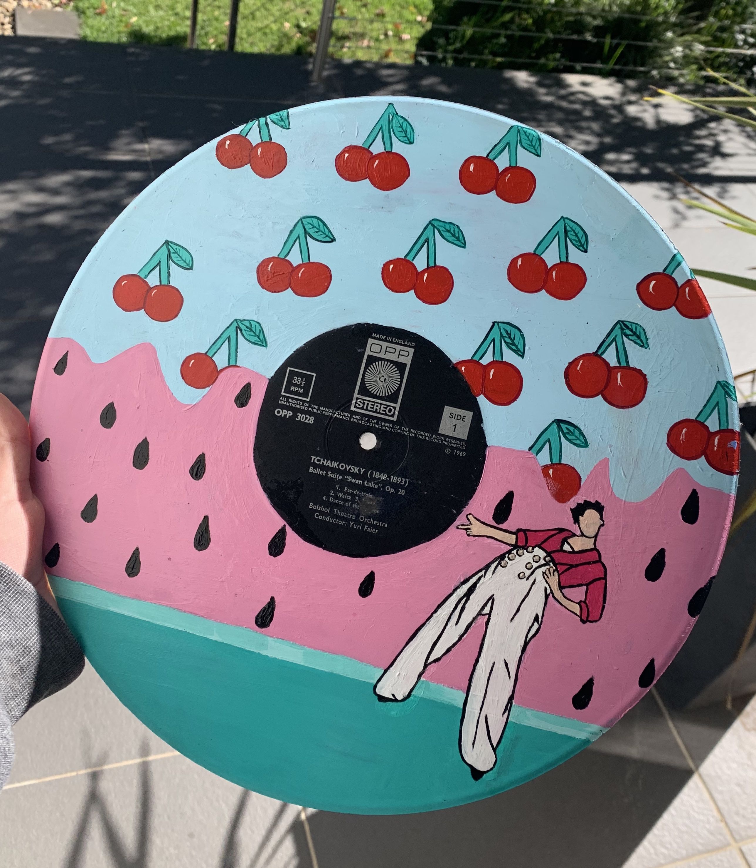 Harry Styles painted record in 2020 Diy art painting, Vinyl record