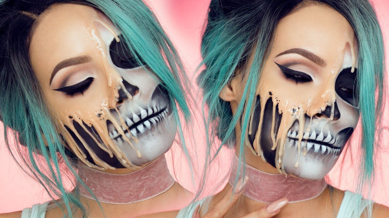 A Gruesome Halloween Makeup Tutorial That Makes It Look Like Your