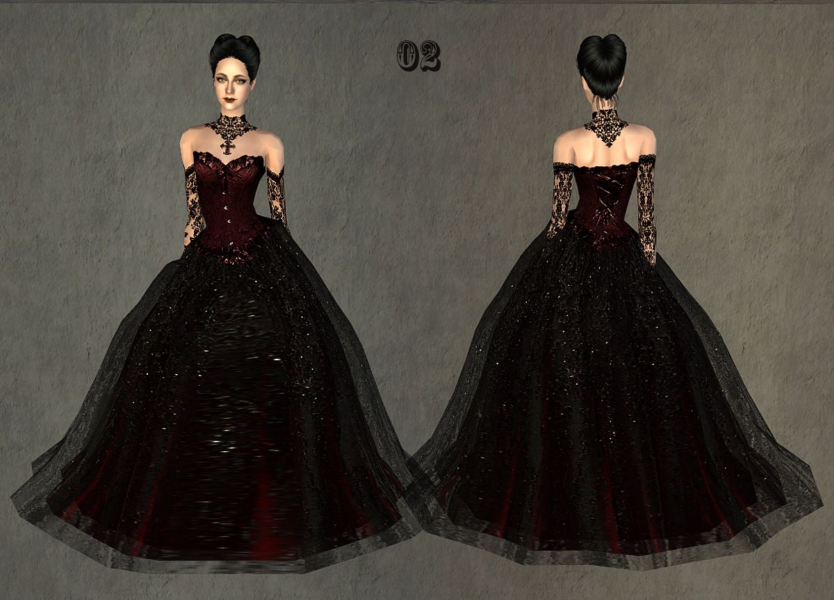 Fashion story from Heather. Wedding. Charm of Gothic. Set “Midnight ...