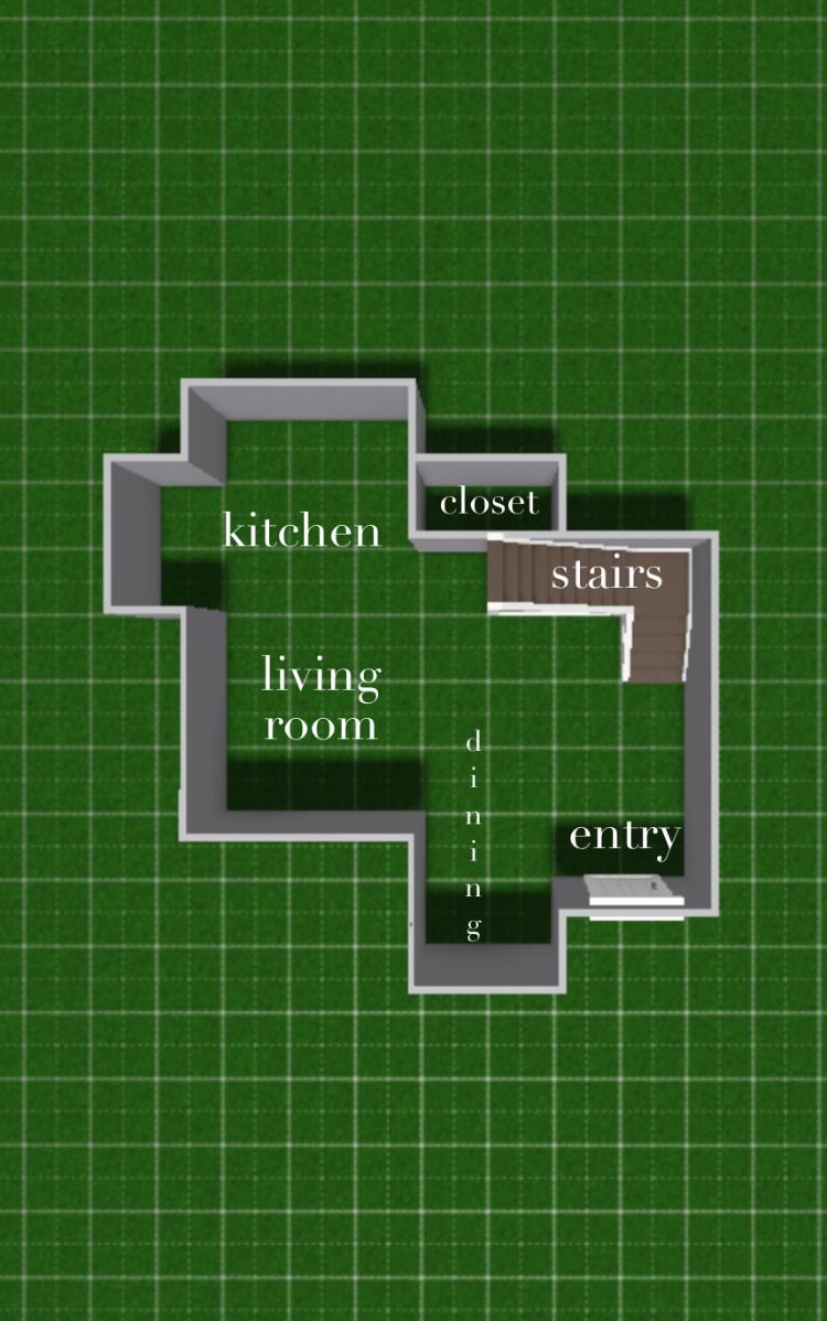 Small Bloxburg House Layout Ideas 2 Story