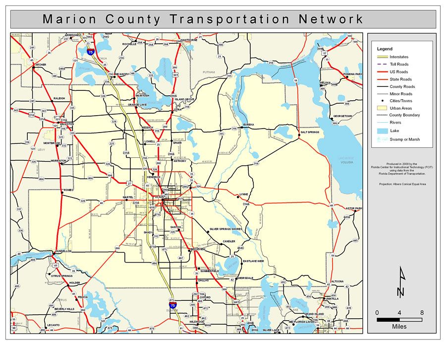 Zip Code Map Of Marion County Florida Marion County Zip Code Map Map