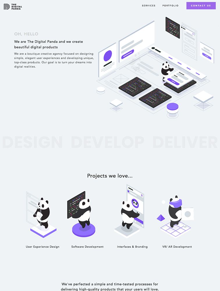 Isometric Landing Page Design Inspiration