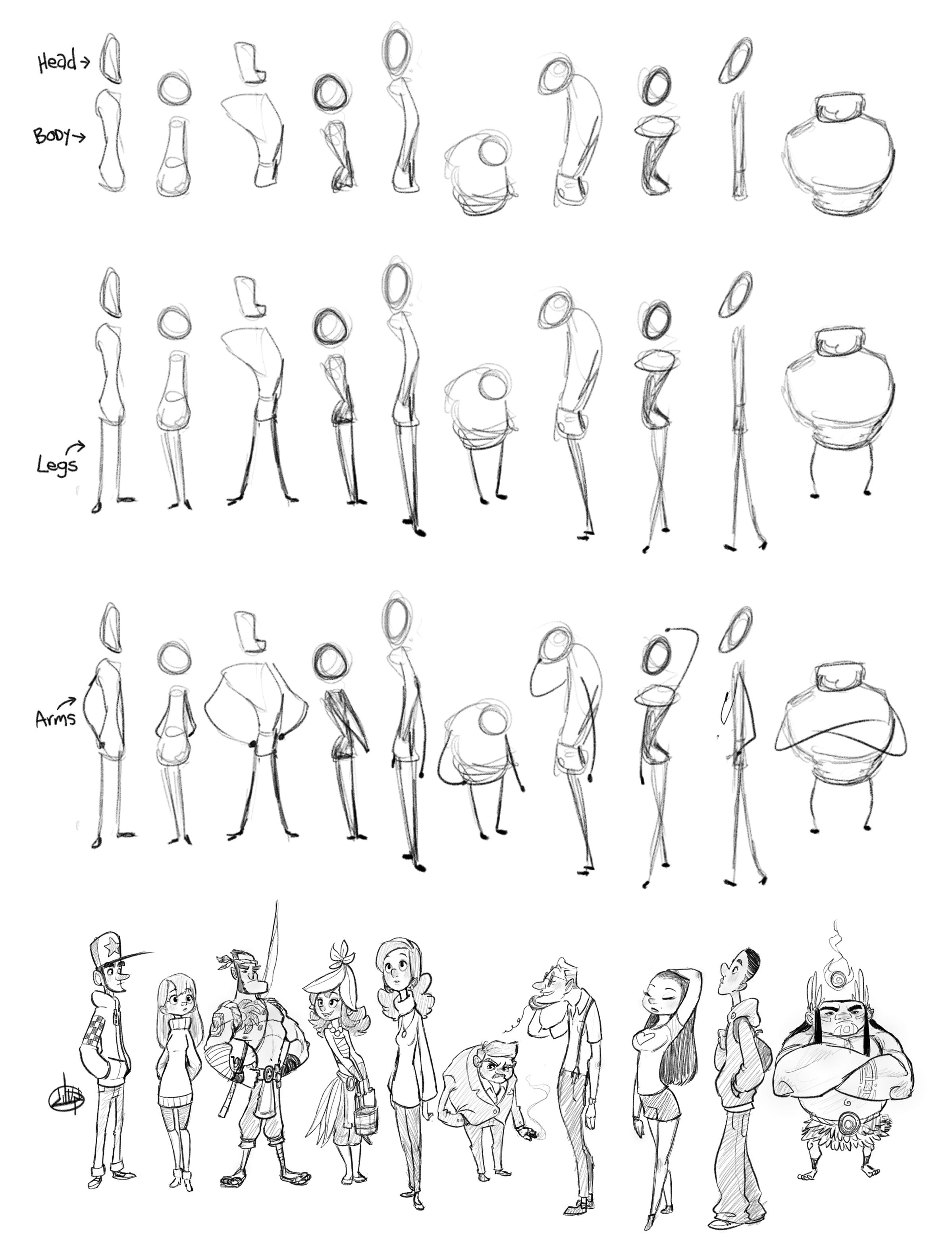 Body shape design luigiL | Character design references, Drawings ...