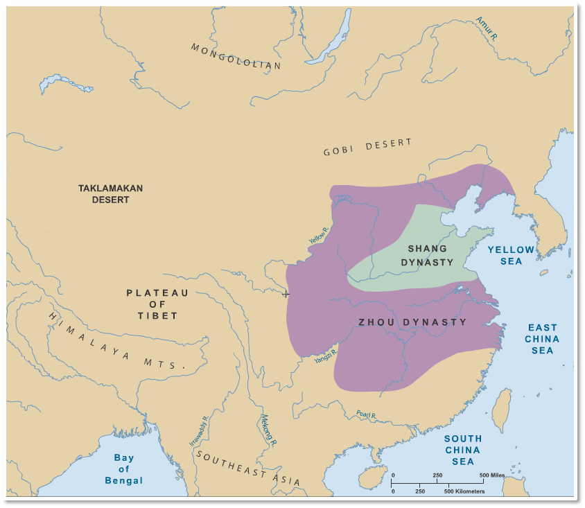 Zhou Dynasty Map