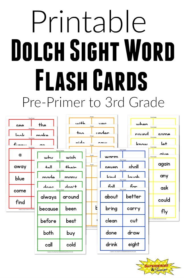 Free Printable Sight Word Cards Japanese English Flashcards