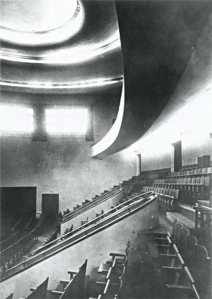 Theater inside the Vesnin brothers’ ZIL Palace of Labor in Moscow, 1931 ...