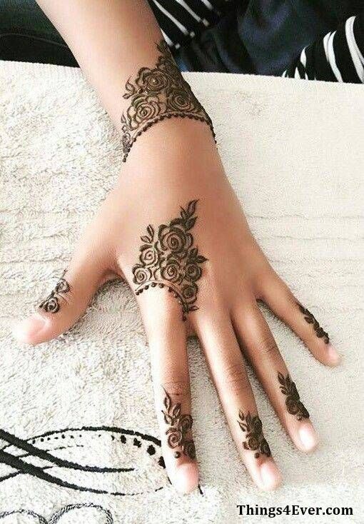 Easy Mehndi Designs For Left Hand Front Side Cute Mehndi Design