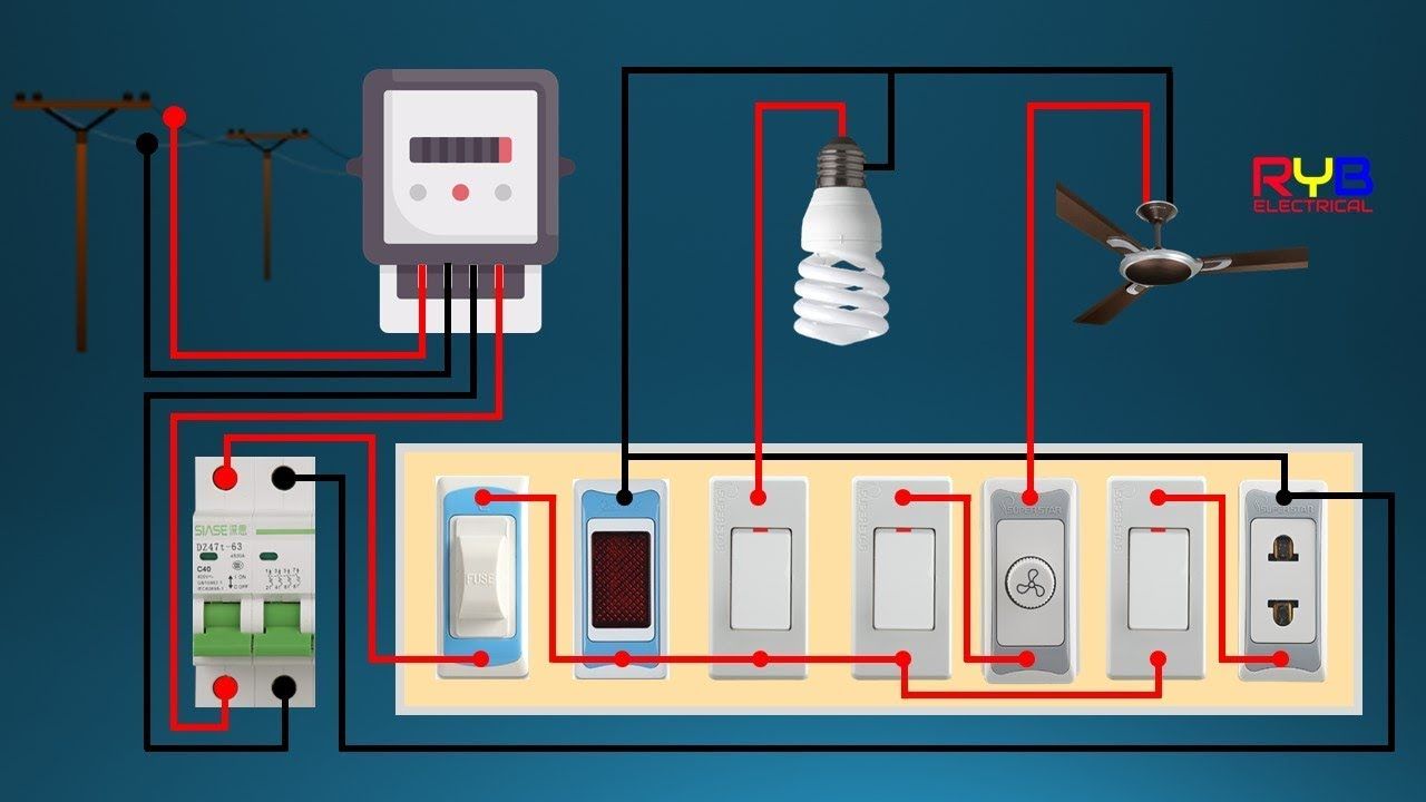 Circuit Diagram Of A Switchboard