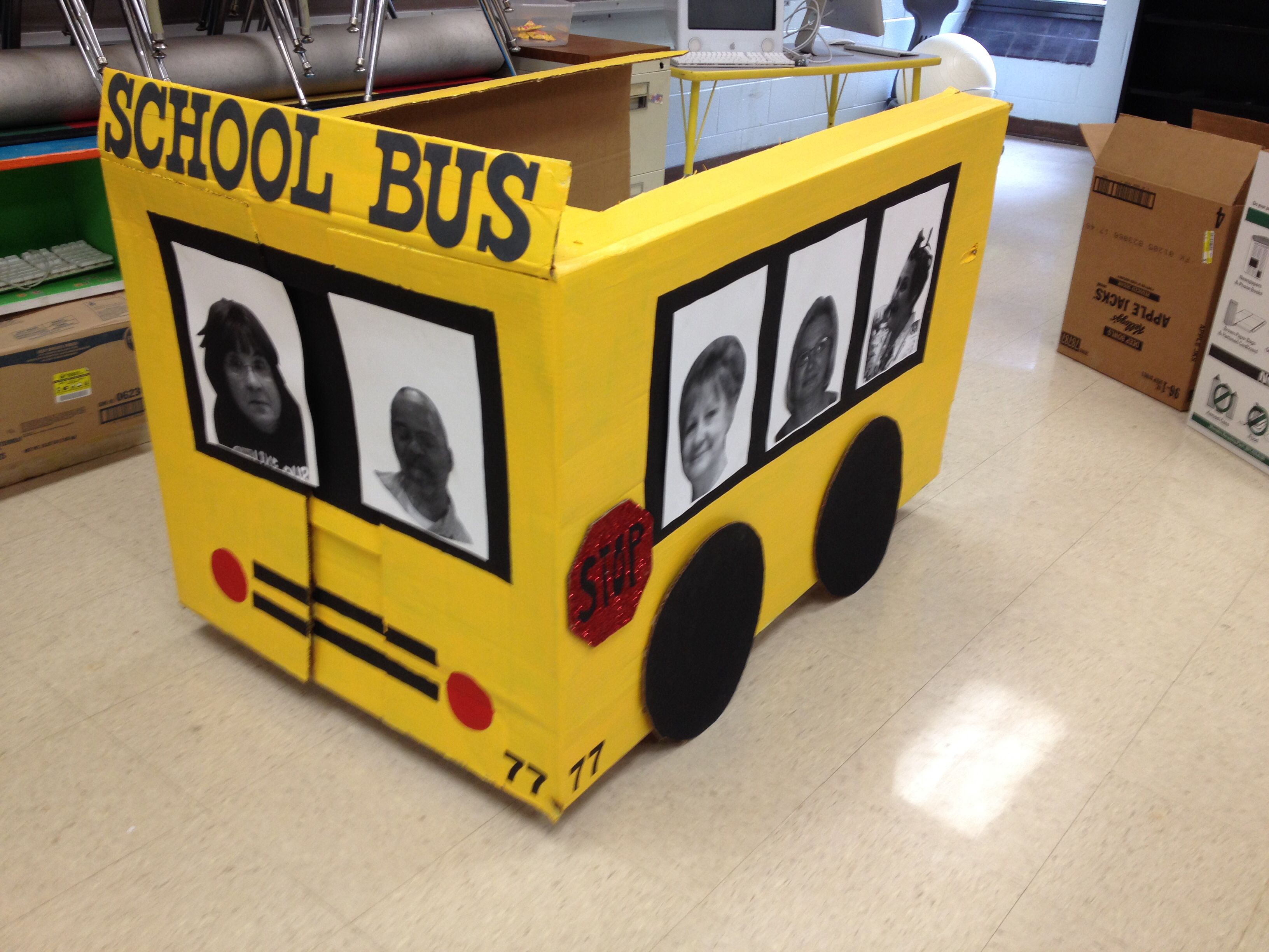 Cardboard School Box