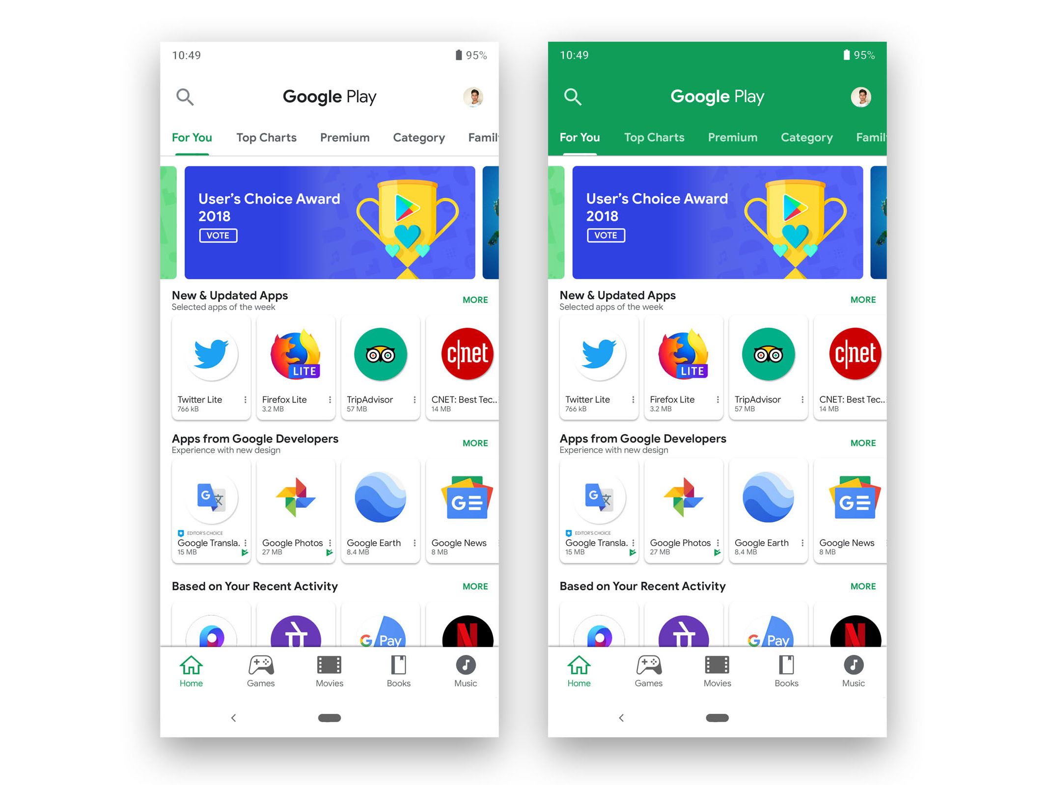 Google Play Store Redesign with Material Design 2 by Kumar Jitendra ...