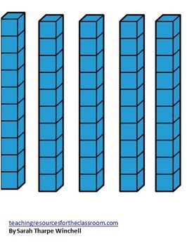 Giant Base Ten Blocks Math Centers Numbers in Base Ten | Base ten ...