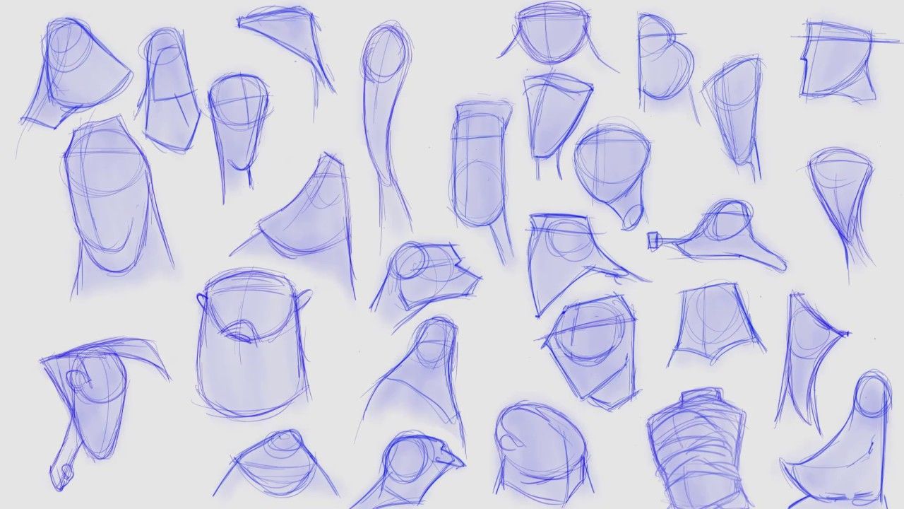 Character design basics head shapes exercise – Artofit