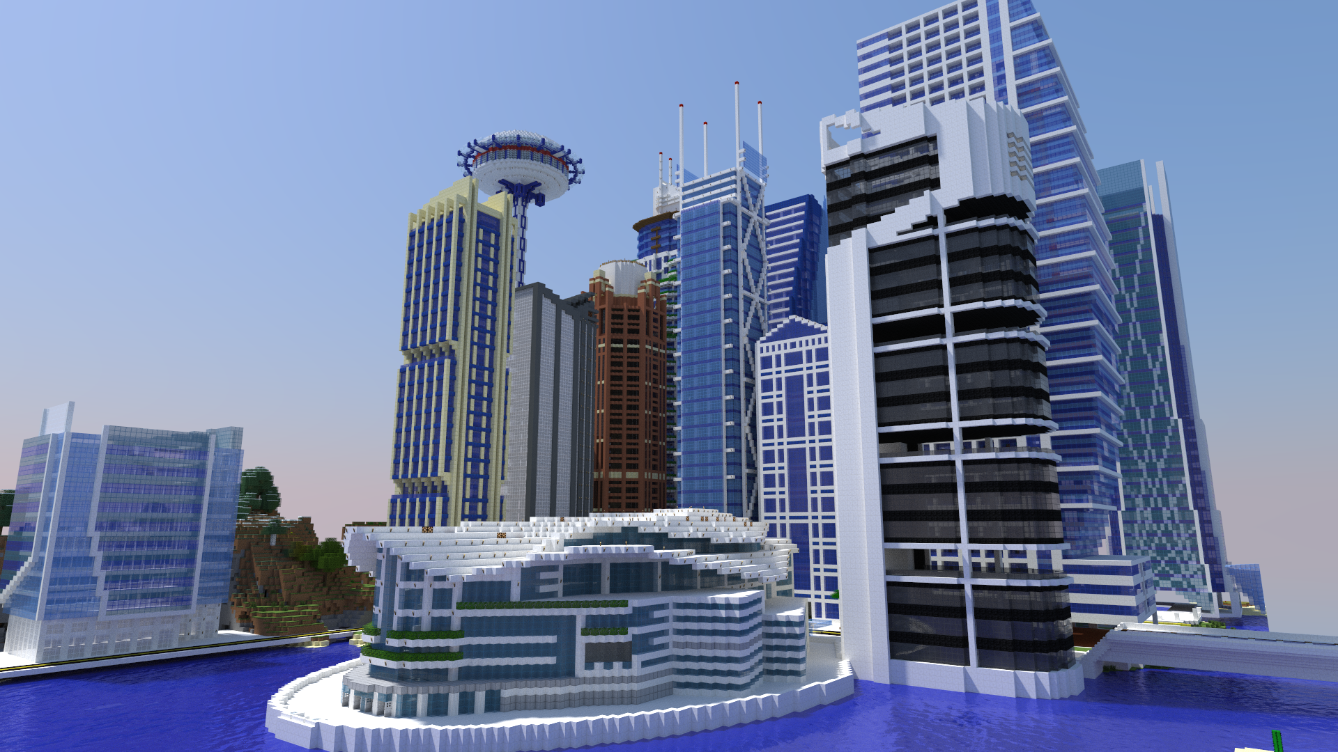 Minecraft City Render by TheApiem.deviantart.com on @deviantART ...