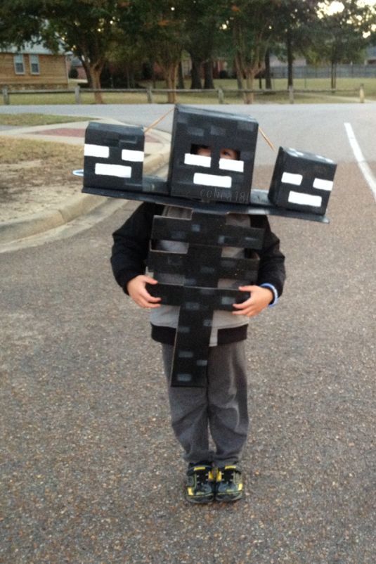 WitherCostume | Minecraft costumes, Halloween boys, Old halloween costumes