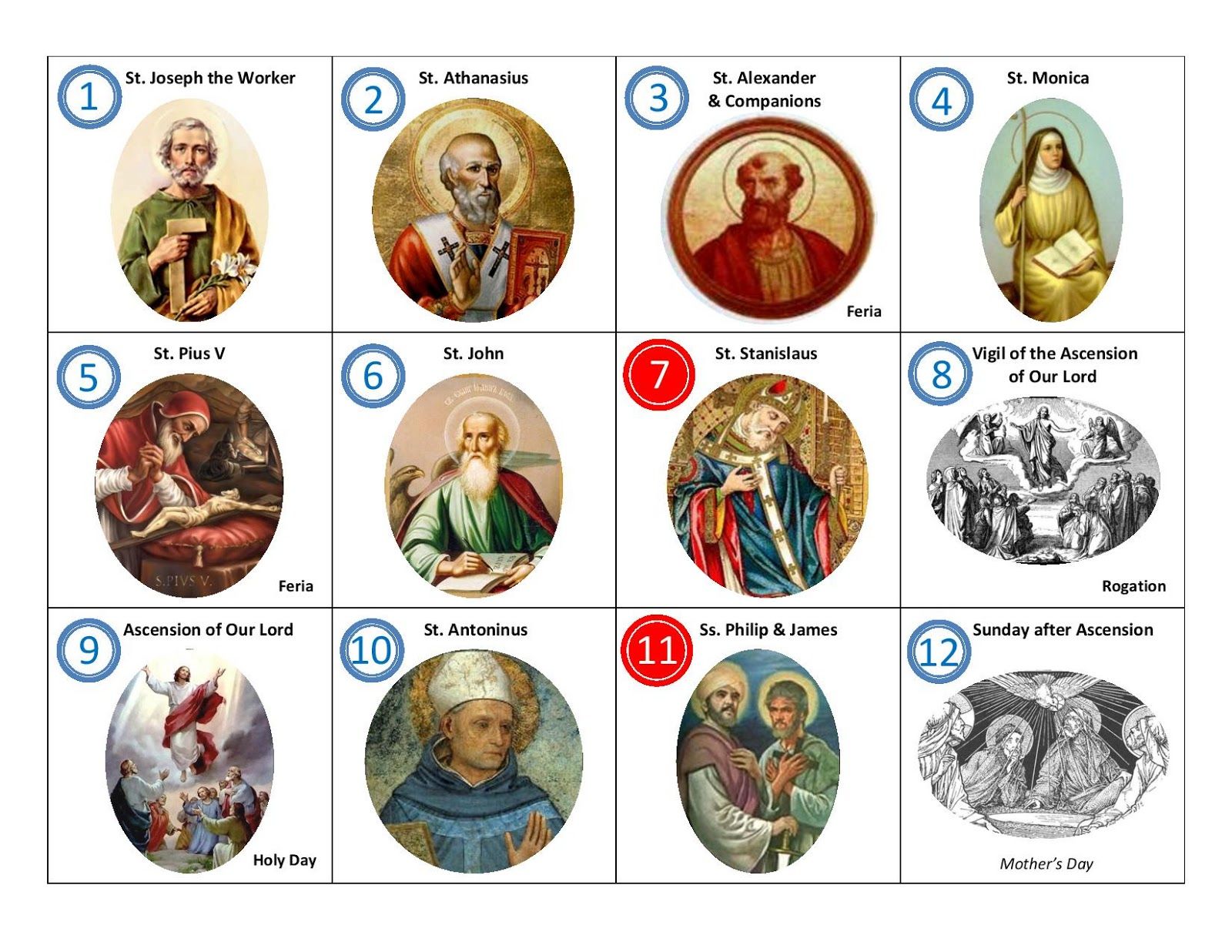 Roman Catholic Saints Calendar 2024 - 2024 Monthly Calendar With Holidays