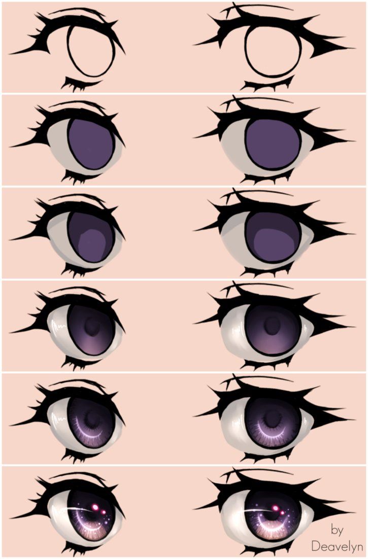 Starry Eyes Steps by Maruvie.deviantart.com on @DeviantArt | Anime eye ...