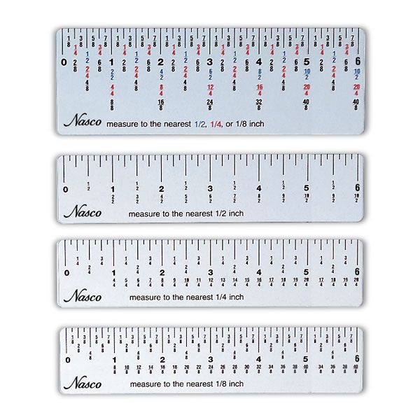 Fractions On A Ruler Worksheet