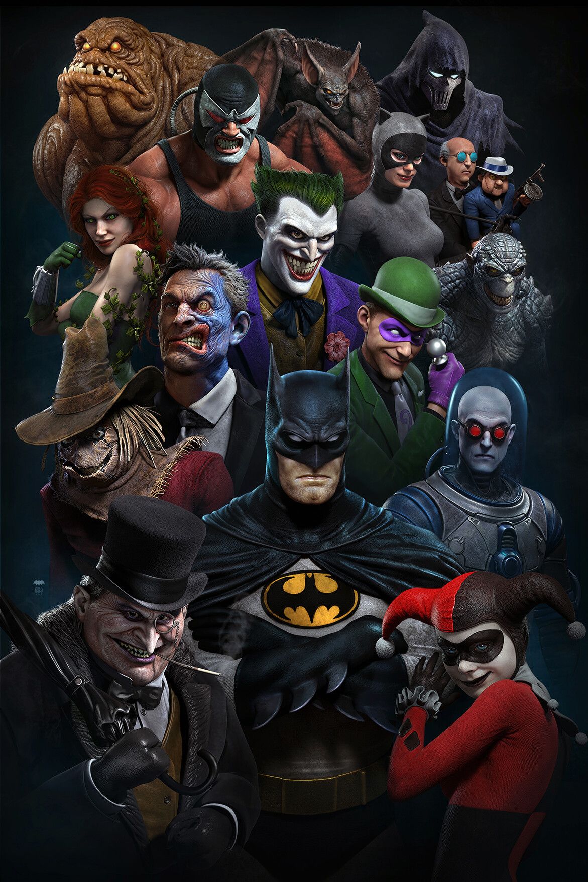 Batman: The Animated Series fan art by Raf Grassetti Software used: 3ds ...