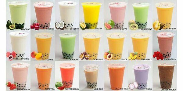 Bubble tea flavours | Bubble tea flavors, Flavored tea, Milk tea