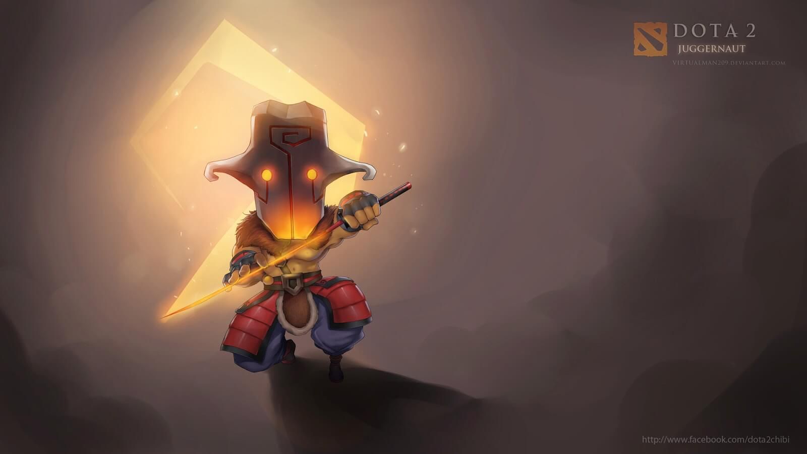 Dota 2 Chibi Wallpaper Juggernaut Chibi Wallpaper Chibi Dota 2