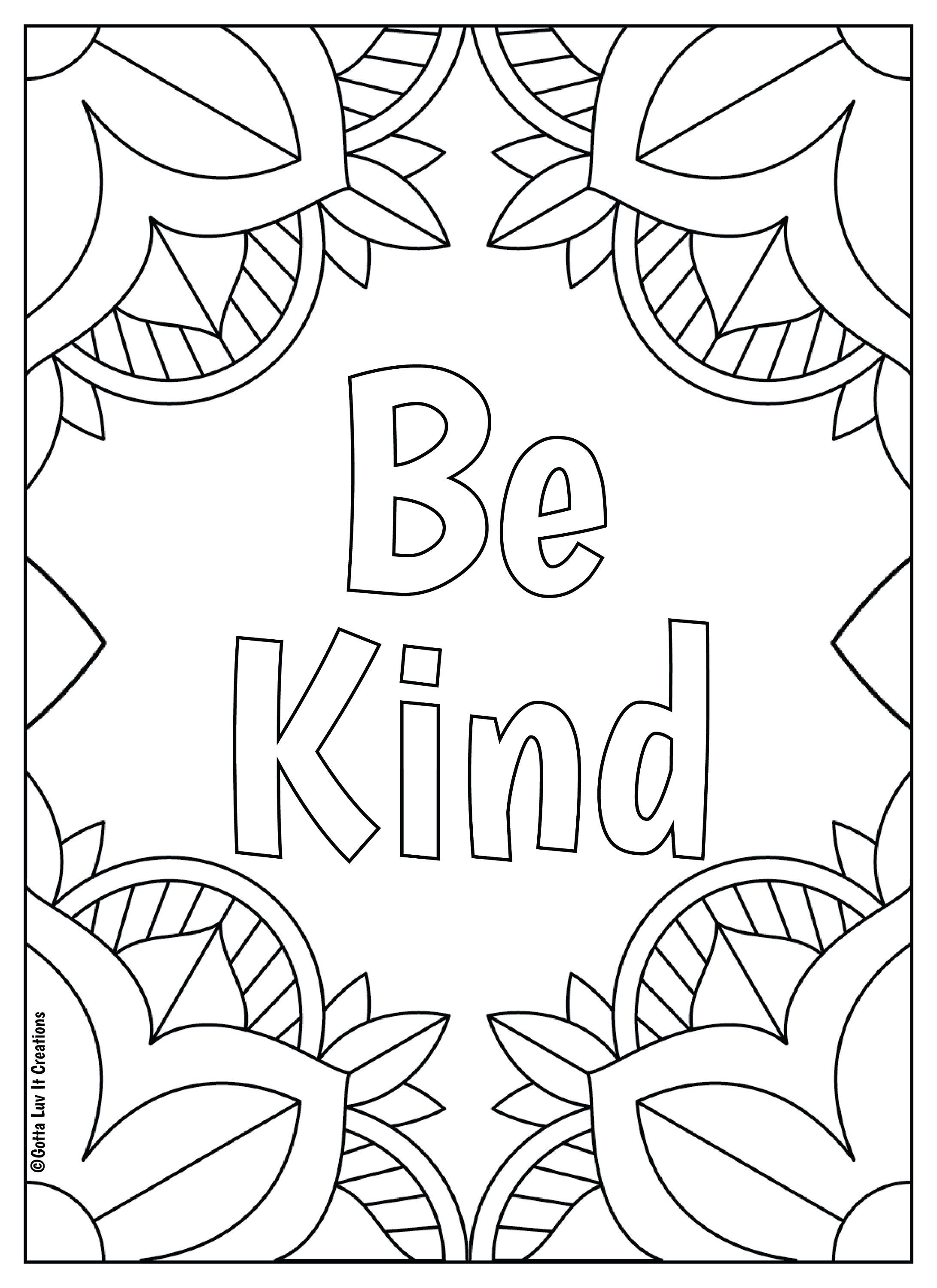 50 best printable inspirational quote coloring pages world of ...