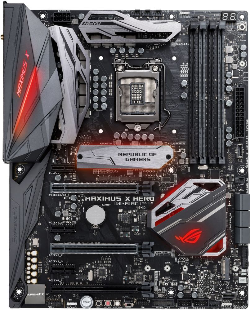 Asus - ROG Maximus X Hero (Socket LGA1151) USB 3.1 Gen 1 Intel ...