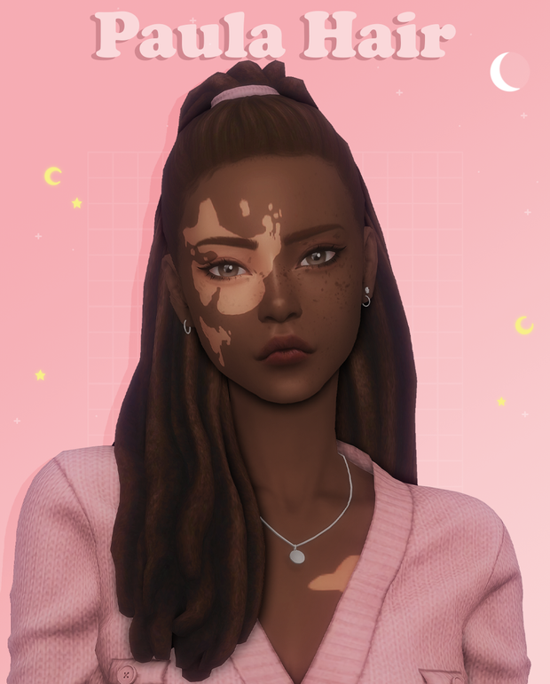 Paula Hair | simancholy | Sims 4 afro hair, Sims 4 black hair, Sims 4 ...