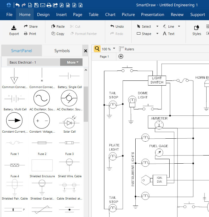 Create Electrical Schematic Online