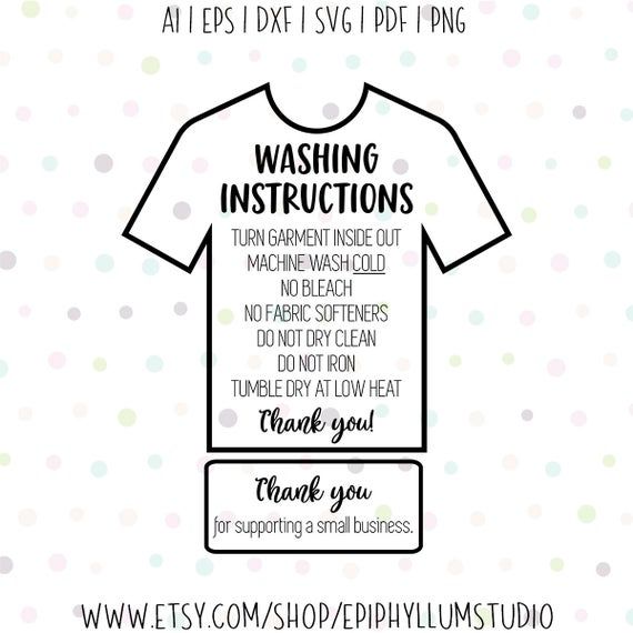 List 104+ Pictures T Shirt Washing Instructions Vector Stunning